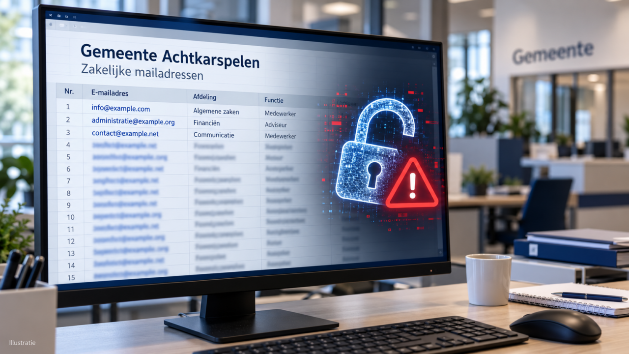 Mailfout gemeente Achtkarspelen legt 500 adressen bloot