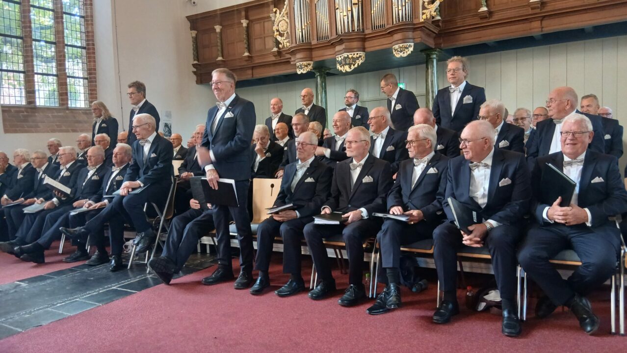 Samen zingen met Christelijke mannenkoor Pro Rege in Grote Kerk