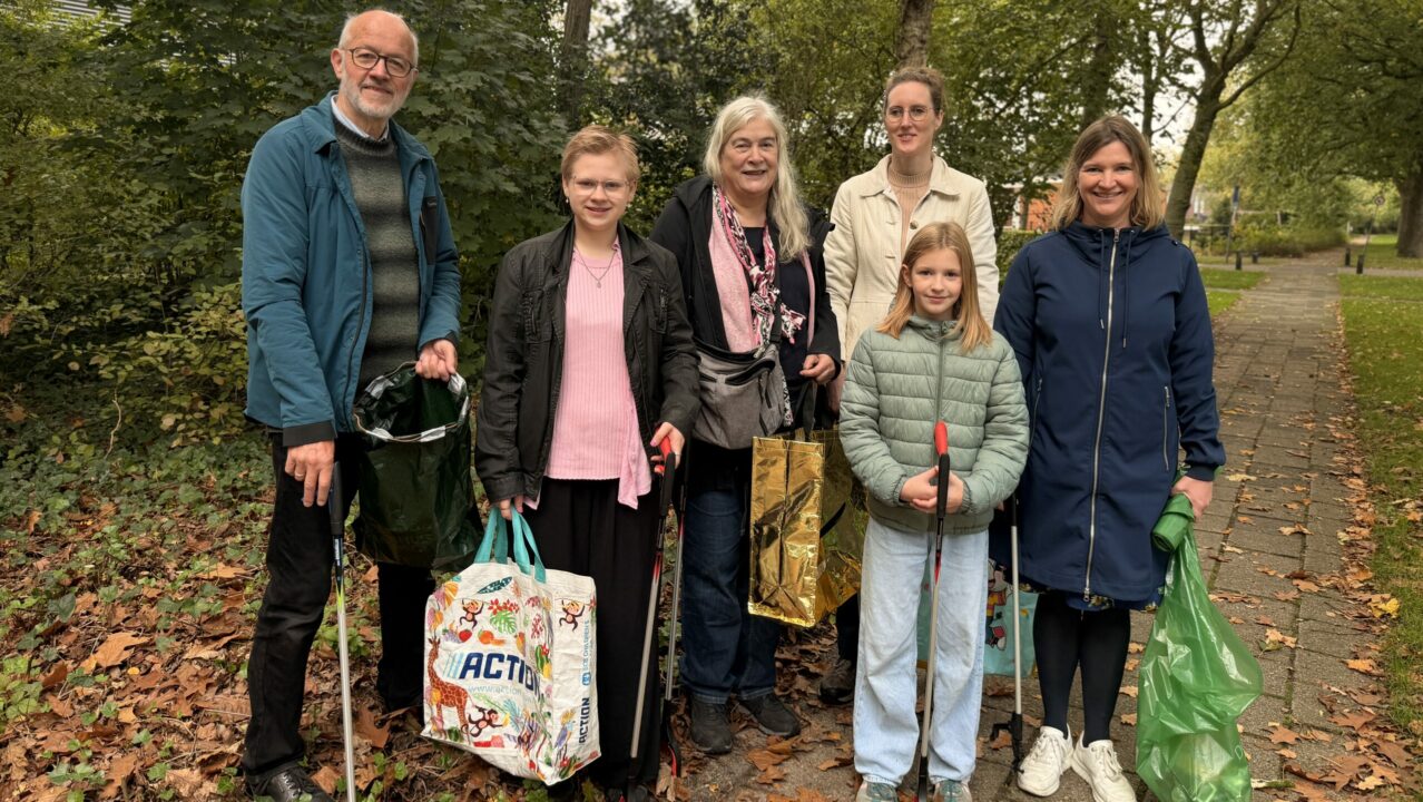 Nelleke zet zich met Skjin Burgum in voor een schoner dorp